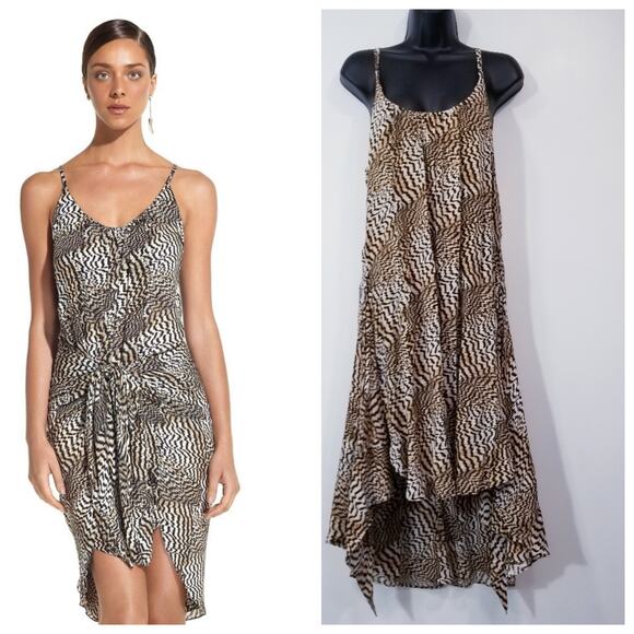 Vix Paul Hermanny Yastik Knot Short Dress - Picture 1 of 13